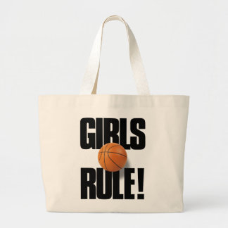 Bolso De Tela Gigante ¡REGLA DE LOS CHICAS! Baloncesto