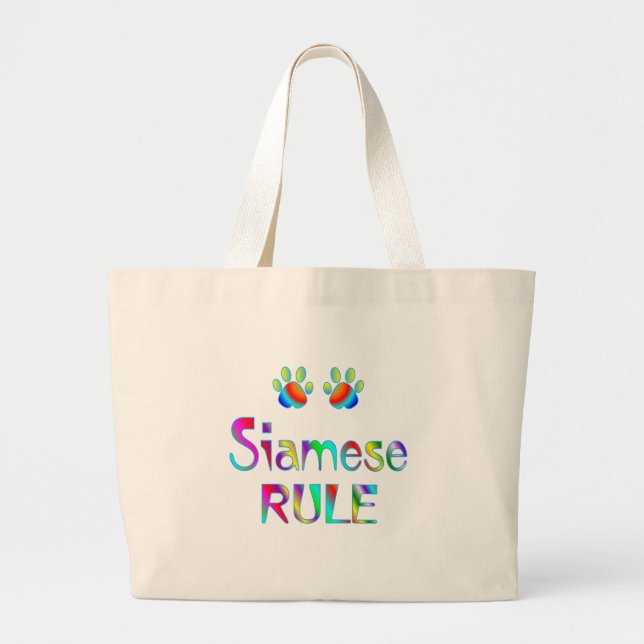 Bolso De Tela Gigante Regla siamesa (Frente)