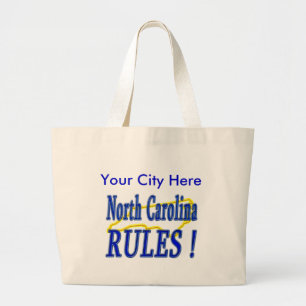 Bolso De Tela Gigante ¡Reglas de Carolina del Norte!