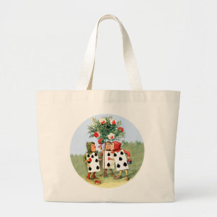 Bolso De Tela Gigante Reina de la pintura de Cardmen de los corazones