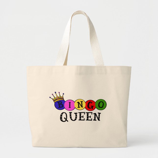 BOLSO DE TELA GIGANTE REINA DEL BINGO (Frente)