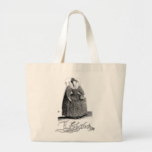 Bolso De Tela Gigante Reina Isabel I Tudor Totebag