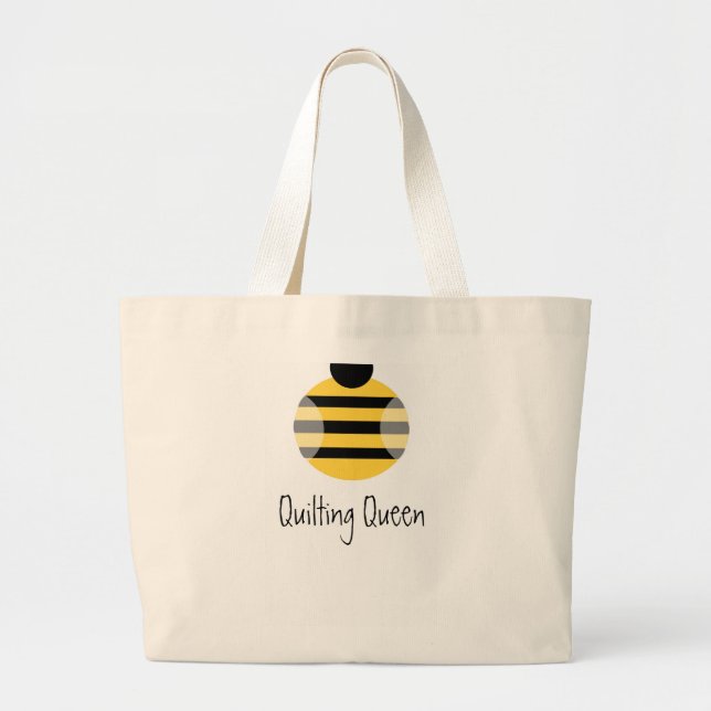 Bolso De Tela Gigante Reina que acolcha (Frente)