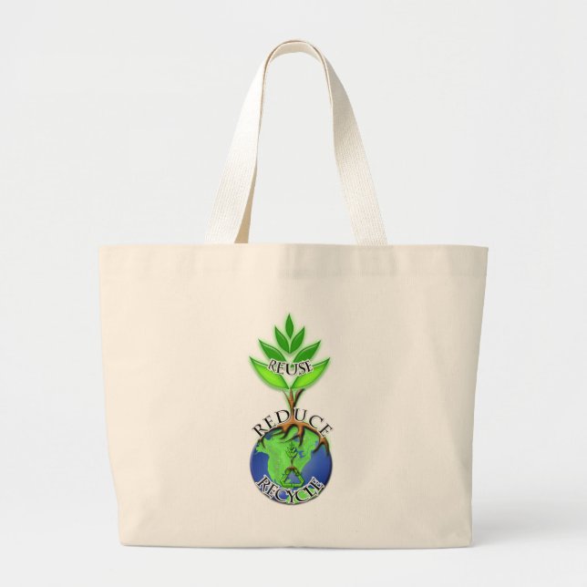 Bolso De Tela Gigante ReLeaf Plant A Tree (Frente)