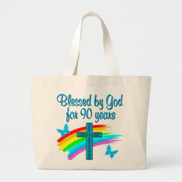 BOLSO DE TELA GIGANTE RELIGIOSO DE 90 AÑOS