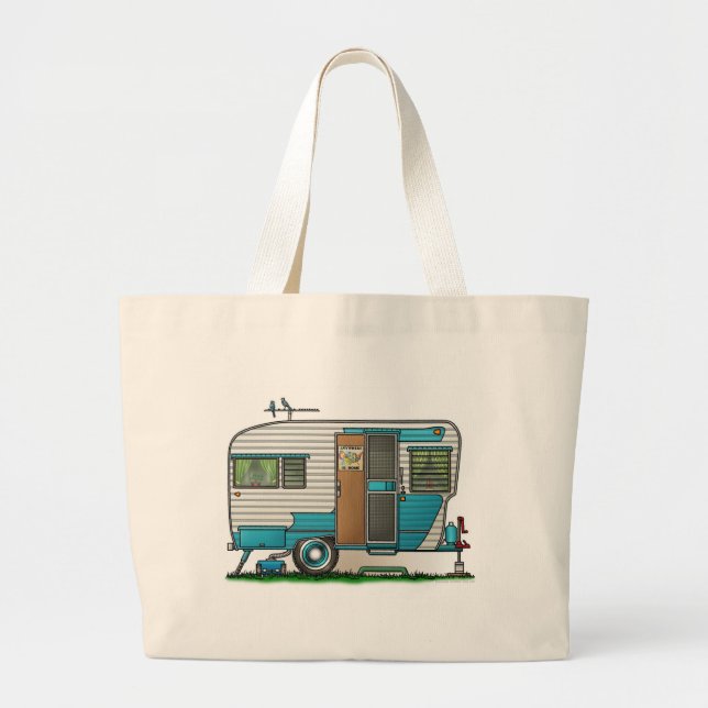 Bolso De Tela Gigante Remolque de campista de lujo (Frente)