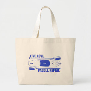 Bolso De Tela Gigante Repetición de pádel de amor en vivo