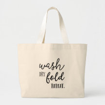 Repetición seca del doblez del lavado, tote