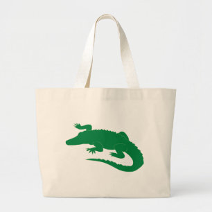 Bolso De Tela Gigante Reptil del cocodrilo del cocodrilo del cocodrilo