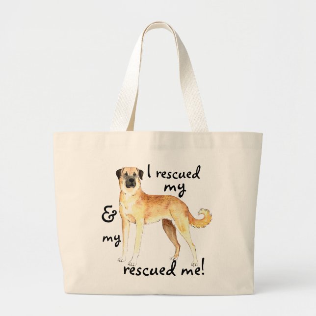 Bolso De Tela Gigante Rescue Anatolian Shepherd (Frente)
