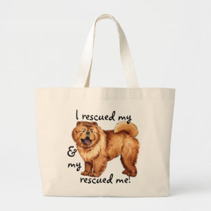 Bolso De Tela Gigante Rescue Chow Chow
