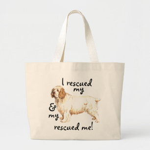 Bolso De Tela Gigante Rescue Clumber Spaniel