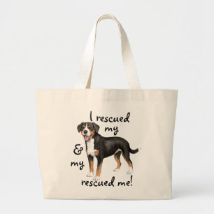 Bolso De Tela Gigante Rescue Entlebucher Mountain Dog