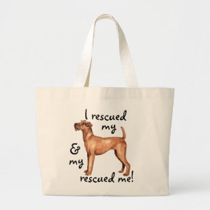 Bolso De Tela Gigante Rescue Irish Terrier