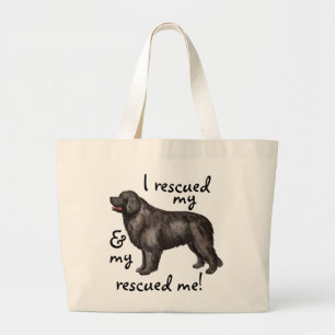 Bolso De Tela Gigante Rescue Newfoundland