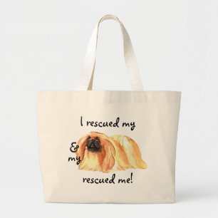 Bolso De Tela Gigante Rescue Pekingese