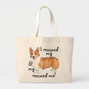Bolso De Tela Gigante Rescue Pembroke Welsh Corgi