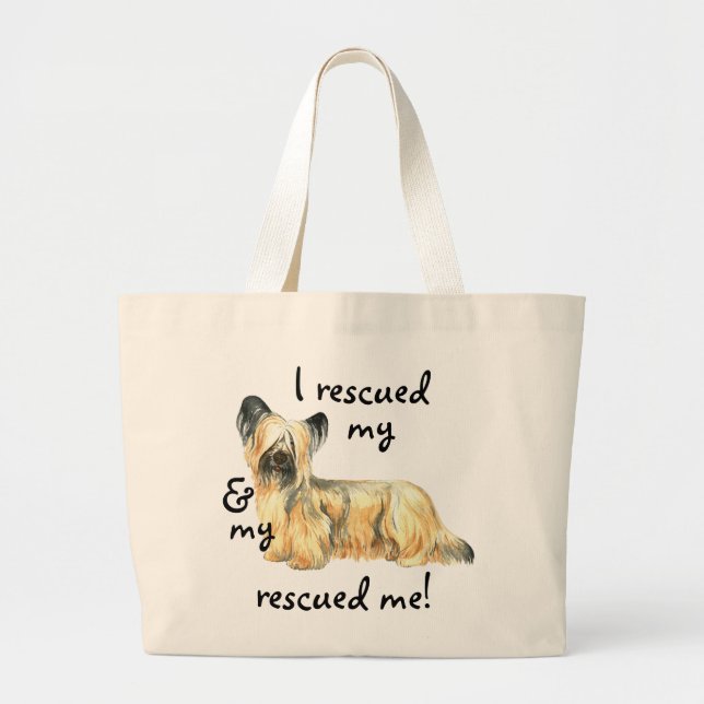 Bolso De Tela Gigante Rescue Skye Terrier (Frente)