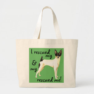 Bolso De Tela Gigante Rescue Toy Fox Terrier