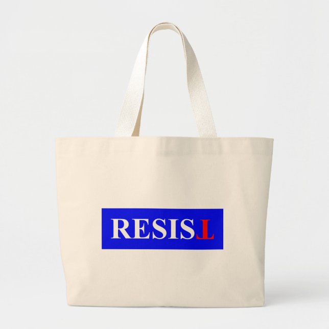 Bolso De Tela Gigante Resistir (Frente)