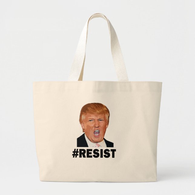 Bolso De Tela Gigante Resistir (Frente)