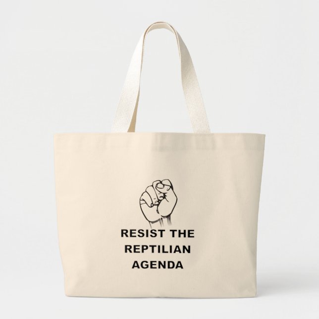 Bolso De Tela Gigante Resistir la agenda republicana (Frente)