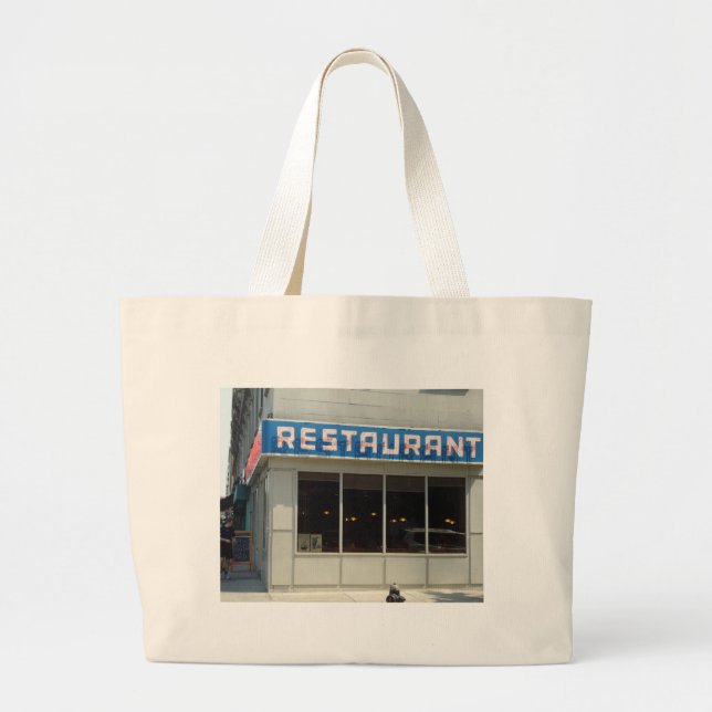 Bolso De Tela Gigante Restaurante New York City - Manhattan (Frente)