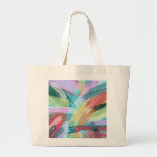 Bolso De Tela Gigante Resumen Art Pastel