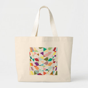 Bolso De Tela Gigante Resumen de colores Damask
