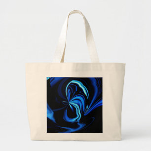 Bolso De Tela Gigante Resumen de mariposa azul