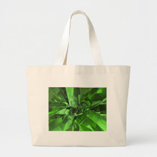 Bolso De Tela Gigante Resumen verde