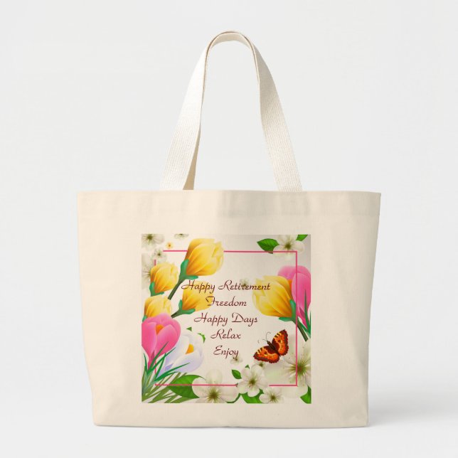 Bolso De Tela Gigante Retirement Tote Bag (Frente)