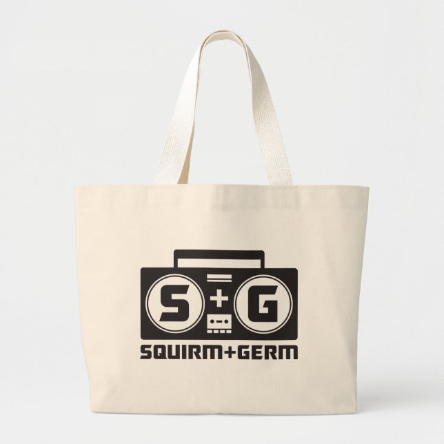 Bolso De Tela Gigante Retorcimiento y totes del germen (Frente)
