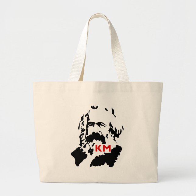 BOLSO DE TELA GIGANTE RETRATO 1 DE KARL MARX (Frente)