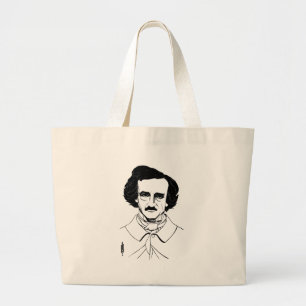 Bolso De Tela Gigante Retrato de Edgar Allan Poe