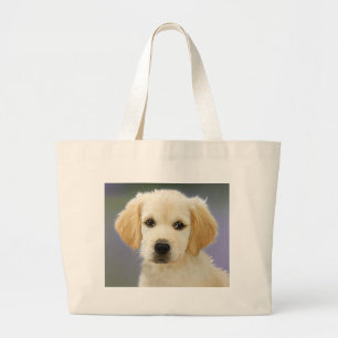 Bolso De Tela Gigante Retrato De Pintura De Petróleo De Labrador Recuper