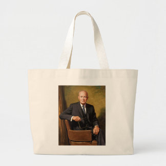 Bolso De Tela Gigante Retrato del presidente estadounidense Dwight Eisen