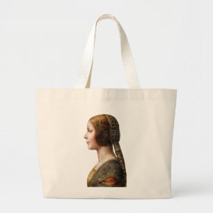 Bolso De Tela Gigante Retrato Leonardo da Vinci La Bella Principessa