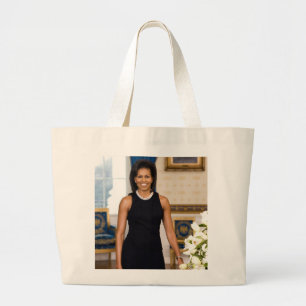 Bolso De Tela Gigante Retrato oficial de primera señora Michelle Obama