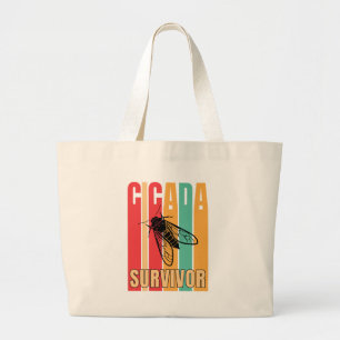 Bolso De Tela Gigante Retro CICADA SURVIVOR
