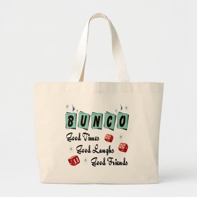 Bolso De Tela Gigante Retro Good Times Bunco (Frente)
