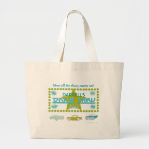 Bolso De Tela Gigante Retro Impulsión-Por el comensal (grn)
