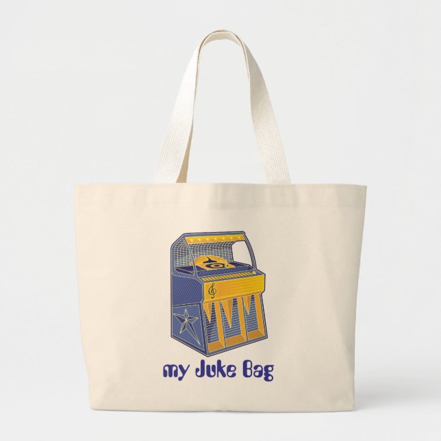 Bolso De Tela Gigante Retro Jukebox (Frente)