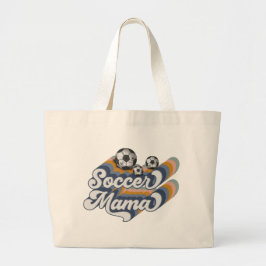 Bolso De Tela Gigante Retro Soccer Mama Sublimación Diseño, Fútbol