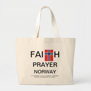 BOLSO DE TELA GIGANTE REZO NORUEGA DE LA FE