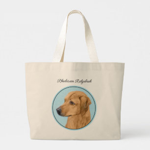 Bolso De Tela Gigante Rhodesia Ridgeback Pintura Red Wheaten Arte de Per