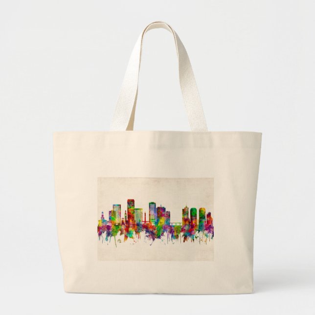 Bolso De Tela Gigante Richmond Virginia Skyline (Frente)