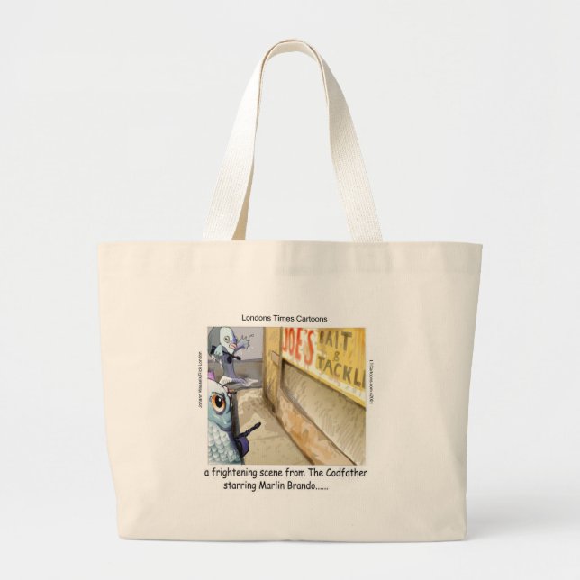 Bolso De Tela Gigante Rick London Fish Mafia Funny Gifts (Frente)