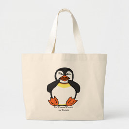 Bolso De Tela Gigante Ríe a pingüino, meWarriorWoman en Twitch