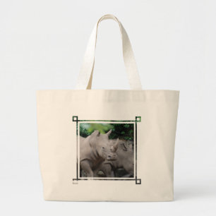 Bolso De Tela Gigante Rinoceronte amistoso